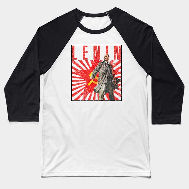 Lenin October Revolution Baseball T-Shirt by Sunshine&Revolt